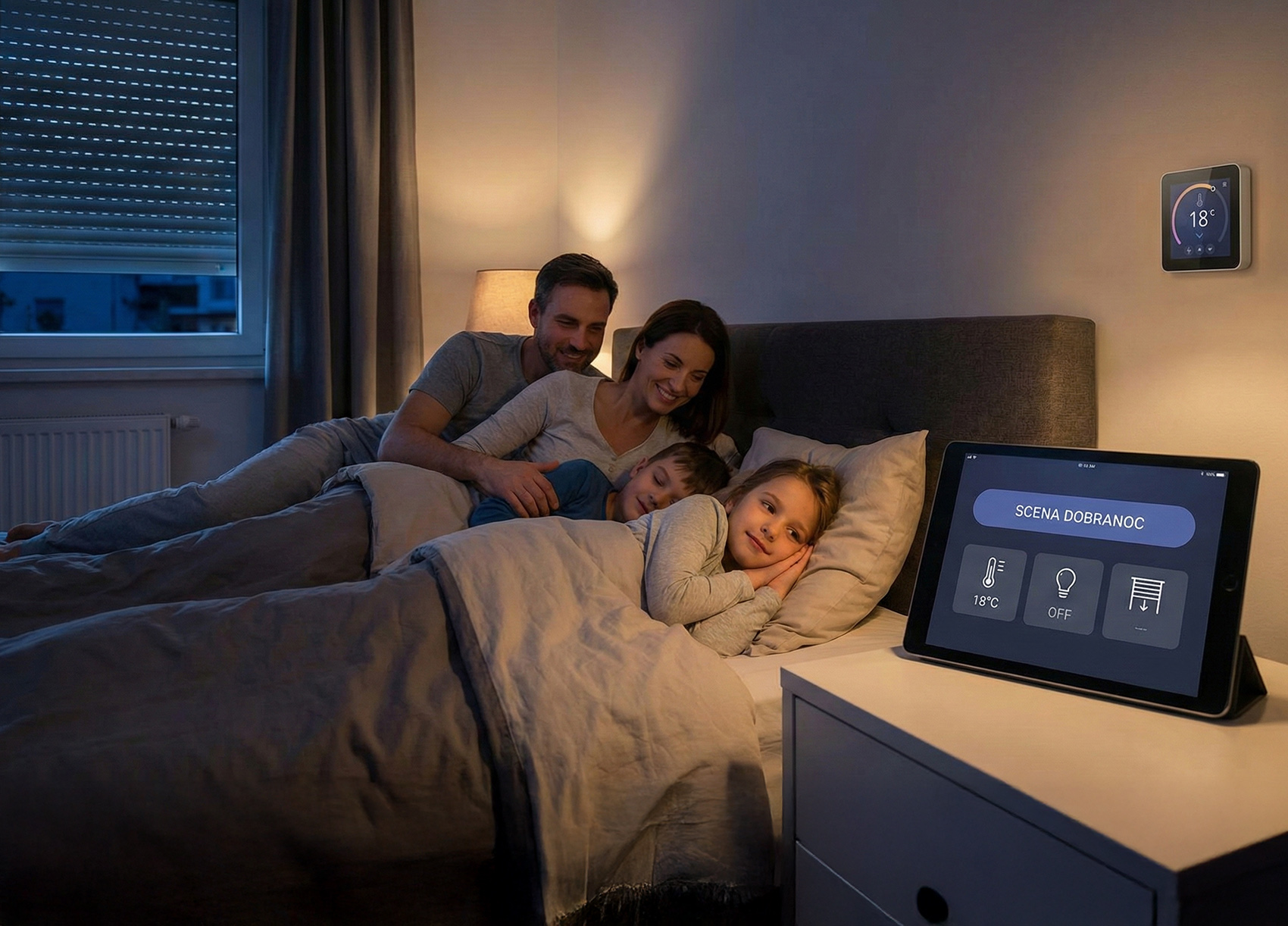 Inteligentny Salon - scena dobranoc