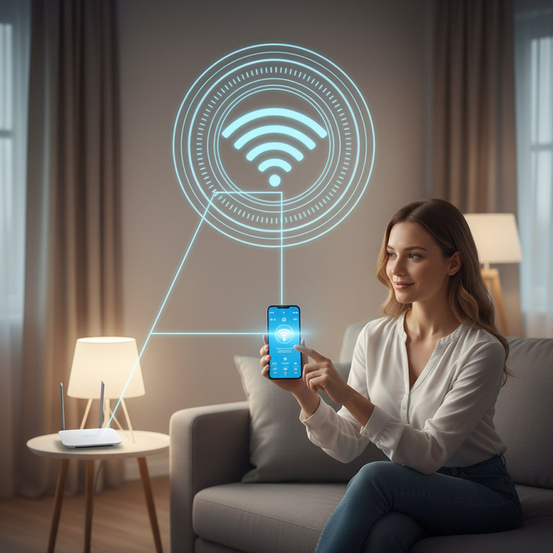 Zdalne sterowanie przez sieć wi-fi